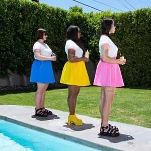 Tuesday Bassen Yellow Skirt 2x Plus NWOT